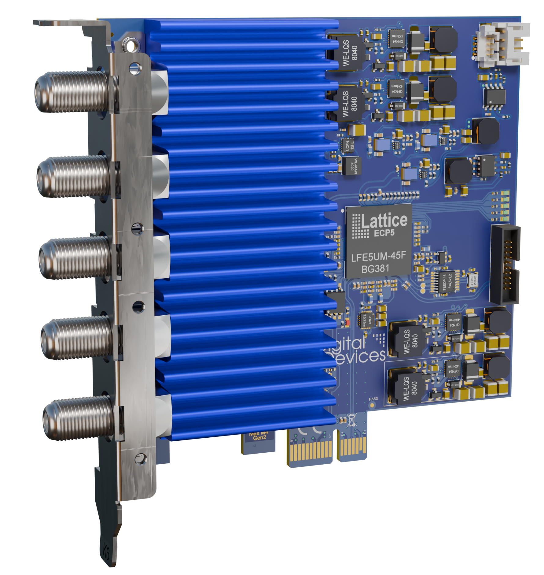 Max M4 V2(Gen2) – 4チューナーPCIe TVカード