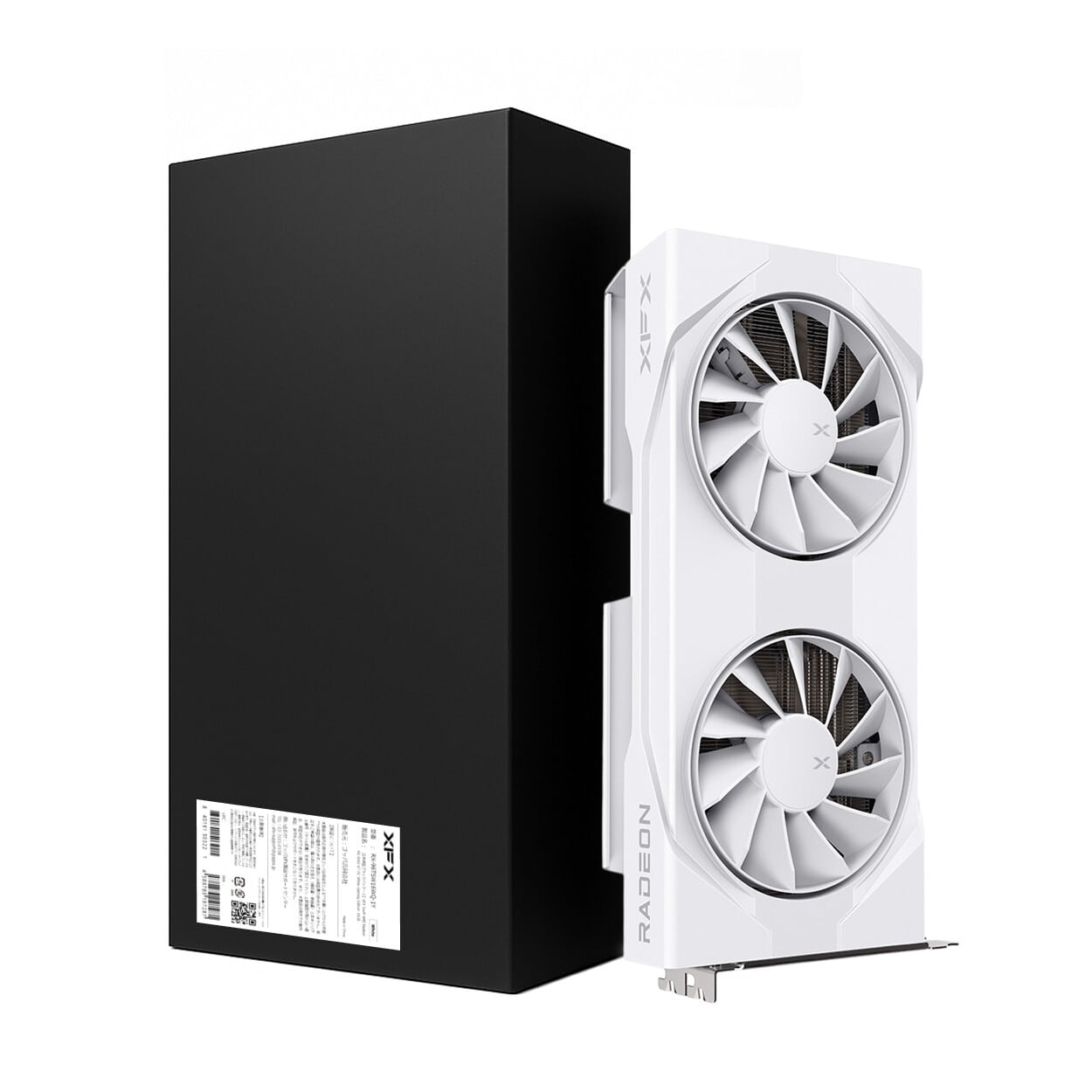XFX Swift AMD Radeon™ RX 9060 XT OC Gaming Edition ダブルファン ホワイト 16GB【ブラックパッケージ】