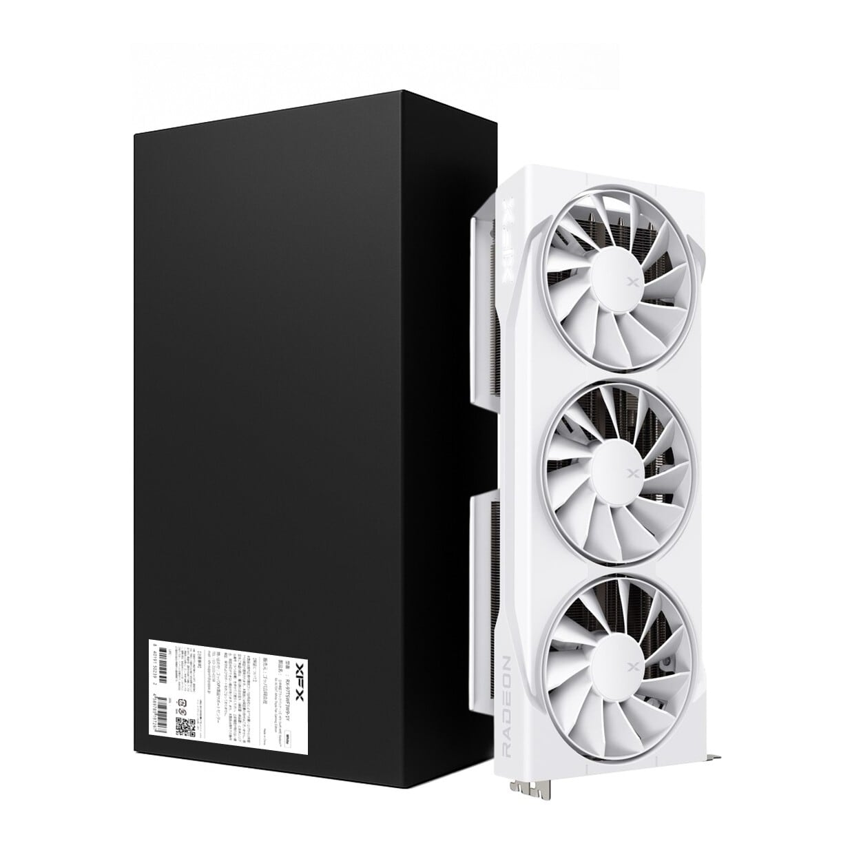 XFX Swift AMD Radeon™ RX 9070 XT Gaming Edition トリプルファン ホワイト16GB【ブラックパッケージ】